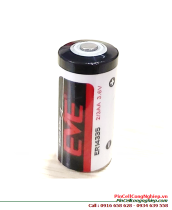 EVE ER14335; Pin nuôi nguồn EVE ER14335 lithium 3.6v 2/3AA 1650mAh